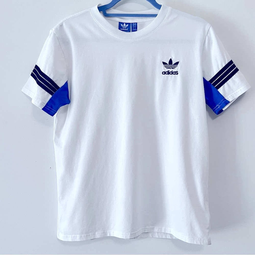Adidas Women’s 3 Stripe Cotton Tee.